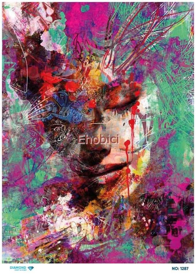 Diamond Pirinç Dekopaj Kağıdı - 1287