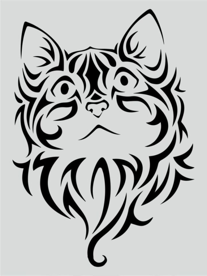 Hayvan Temalı Desenler Stencil Şablon (15x20) H-038