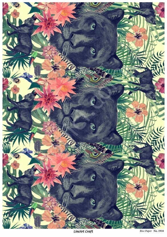 Lineart Pirinç Dekopaj Kağıdı Model - 1910