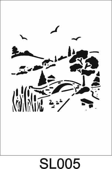 Siluet Desenler Stencil Şablon (25x25) SL-005