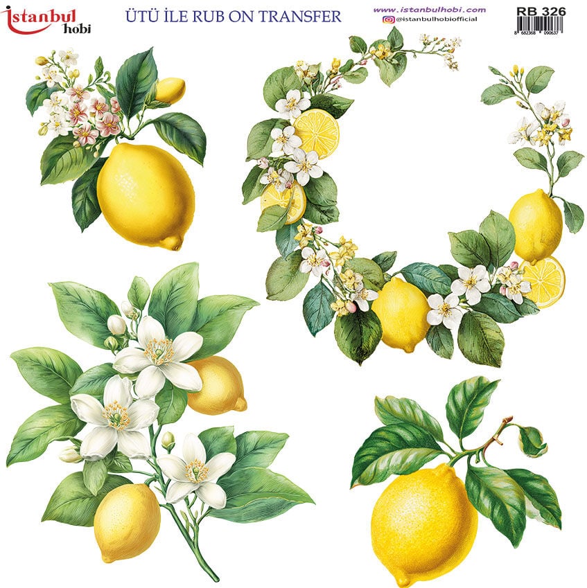 Ütü ile Rub On Transfer Kağıdı 30x30cm RB-326