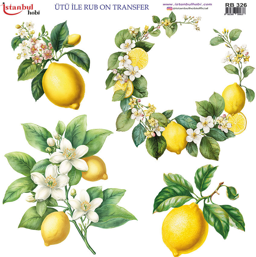 Ütü ile Rub On Transfer Kağıdı 30x30cm RB-326