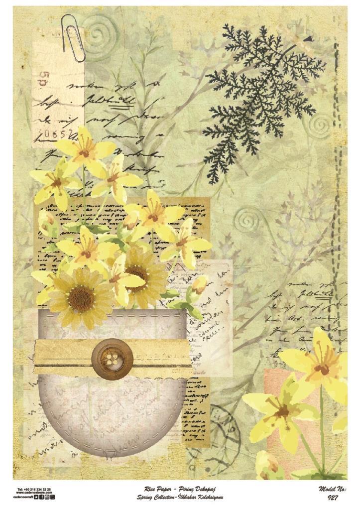 Cadence Pirinç Dekopaj Kağıdı Model - 927