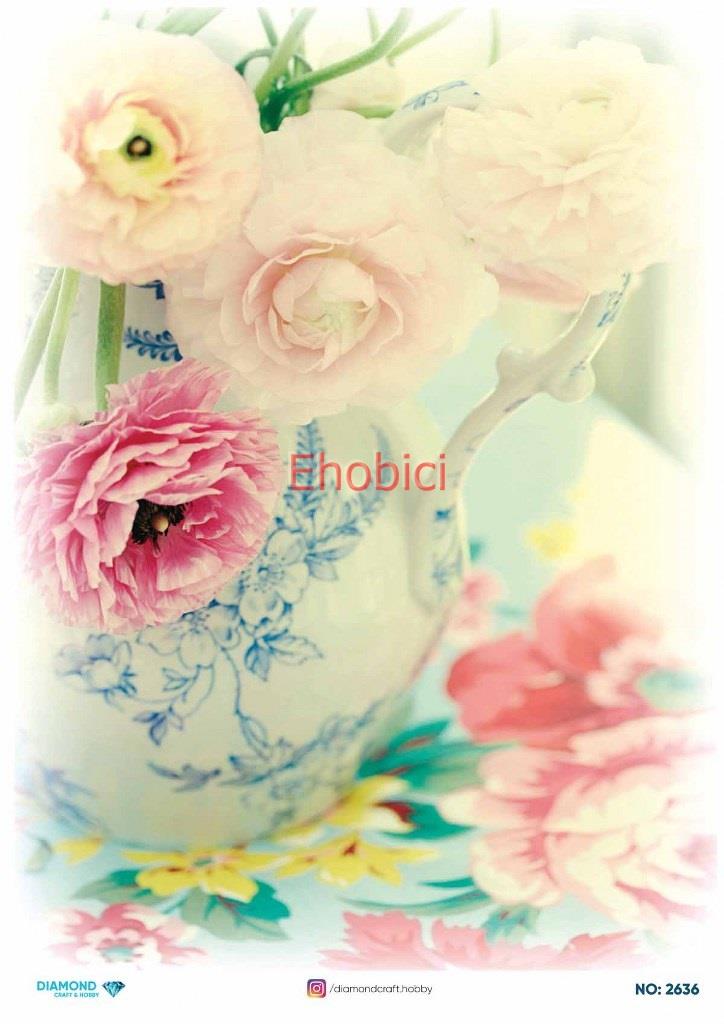 Diamond Pirinç Dekopaj Kağıdı - 2636