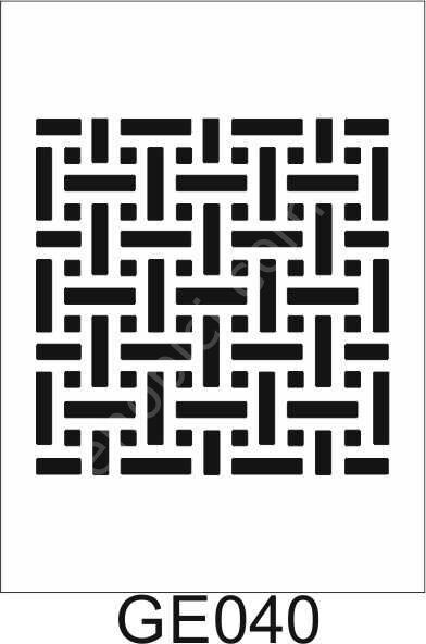 Geometrik Desenler Stencil Şablon (25x25) GE-040