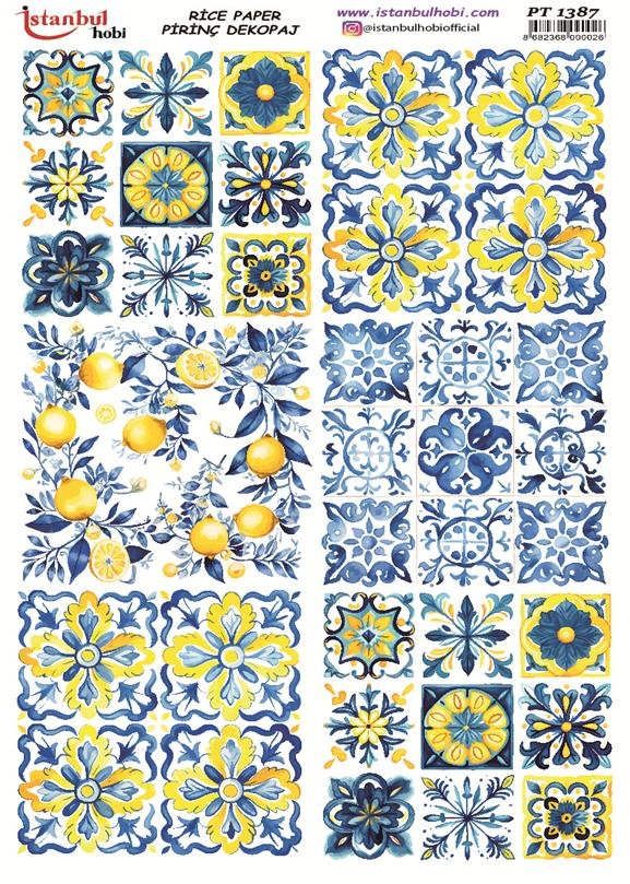 Pirinç Dekopaj Kağıdı 30x42cm PT-1387
