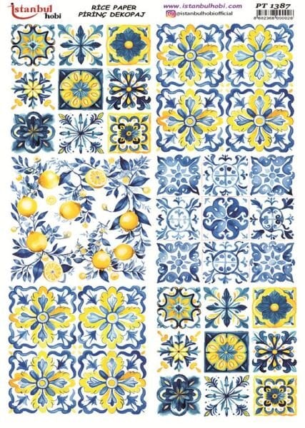 Pirinç Dekopaj Kağıdı 30x42cm PT-1387