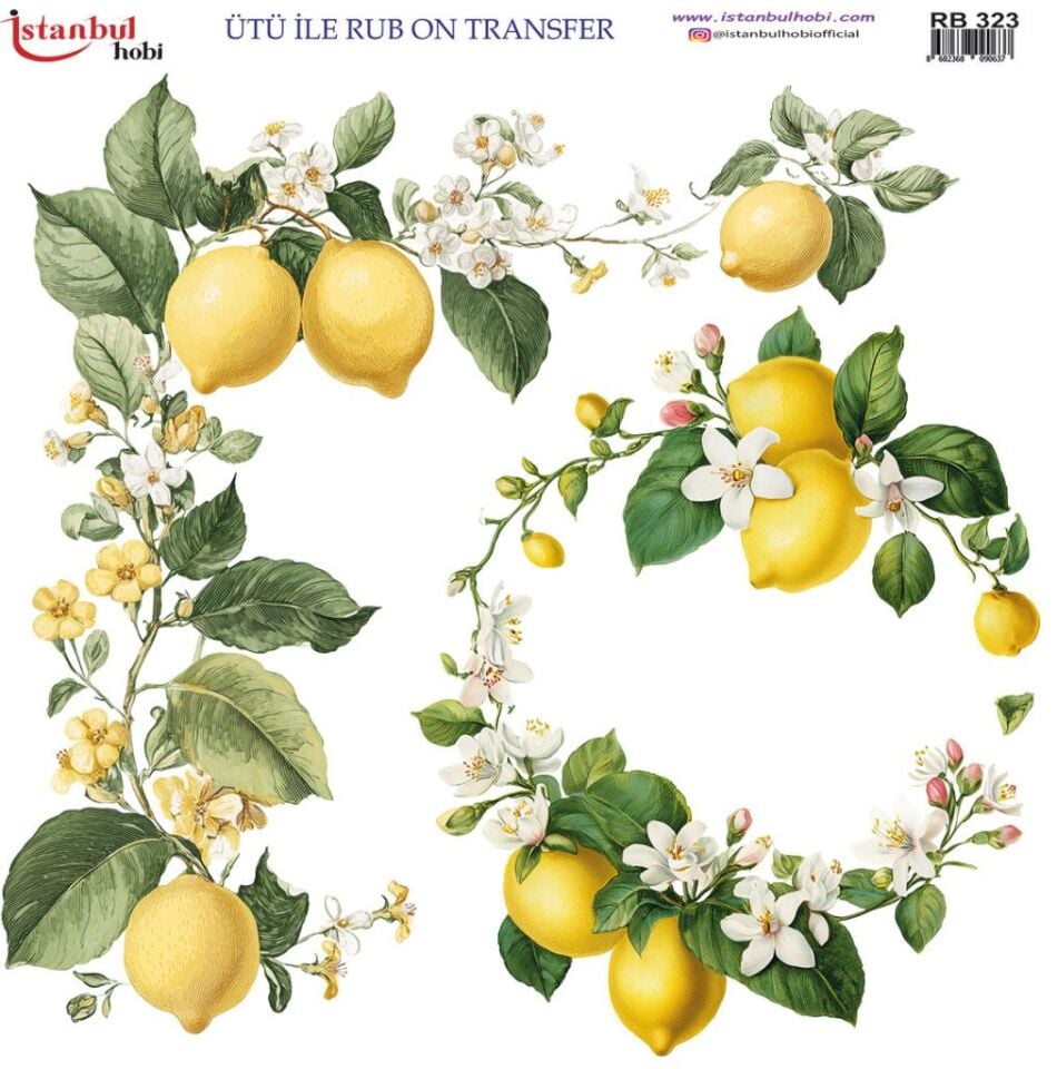 Ütü ile Rub On Transfer Kağıdı 30x30cm RB-323
