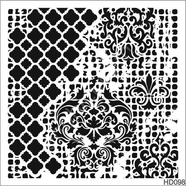 Duvar Dekor Stencil Şablon (40x40) HD-098