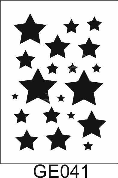Geometrik Desenler Stencil Şablon (21x30) GE-041