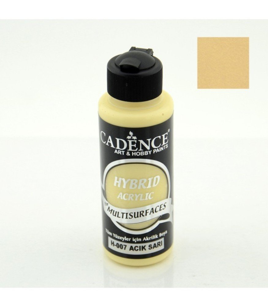 Cadence Hibrit Multisurface Boya H007 Açık Sarı 120ML