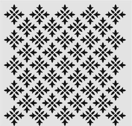 Ardışık Desen Stencil Şablon (40x40) R-069