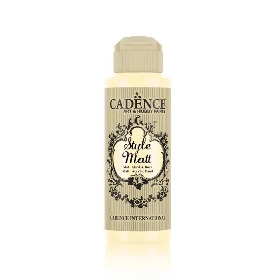 Cadence Style Matt Akrilik Boya S9008 Vanilya Sarı 120ml