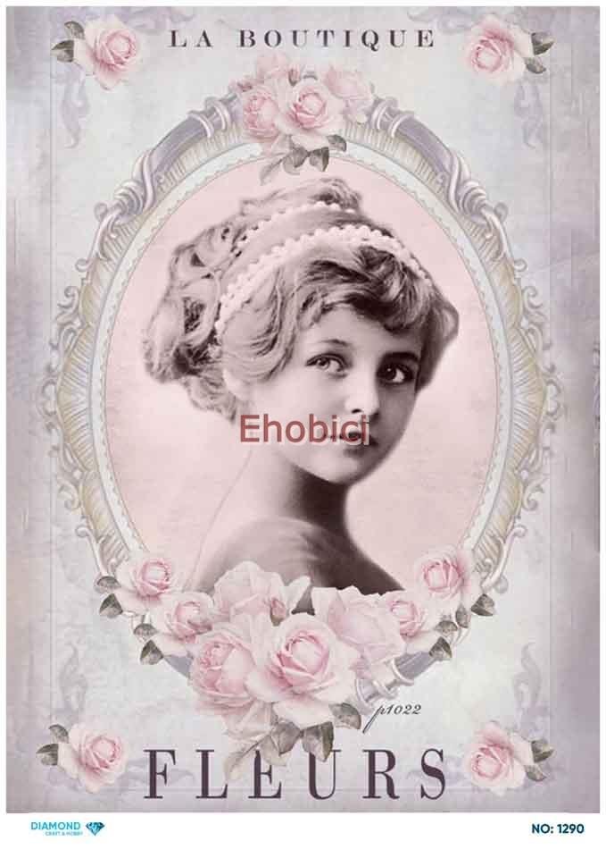 Diamond Pirinç Dekopaj Kağıdı - 1290