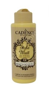 Cadence Style Matt Akrilik Boya S9008 Vanilya Sarı 120ml