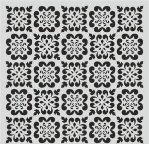 Ardışık Desen Stencil Şablon (30x30) R-070