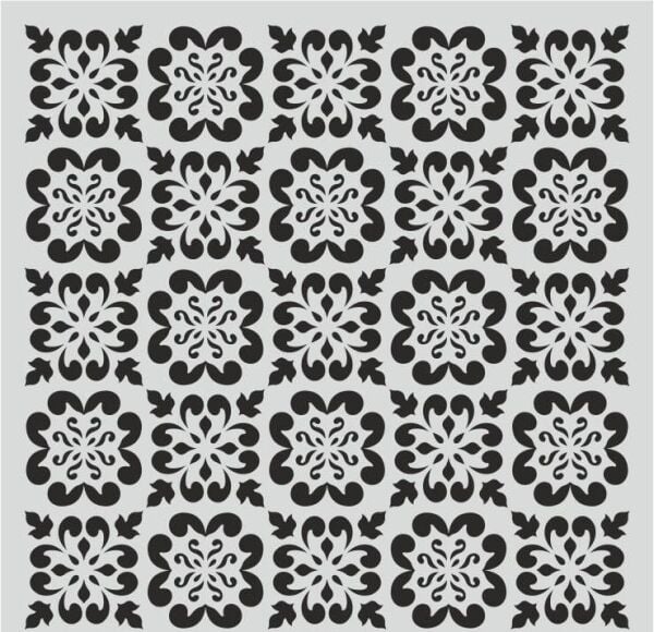 Ardışık Desen Stencil Şablon (30x30) R-070