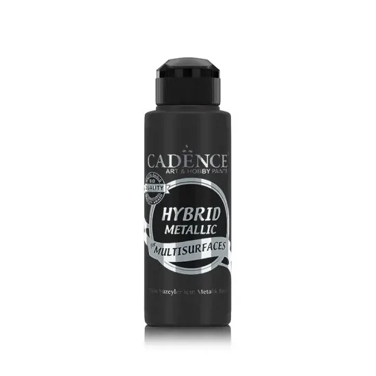 Cadence Hibrit Metalik Multisurface Boya H820 Siyah 120ml