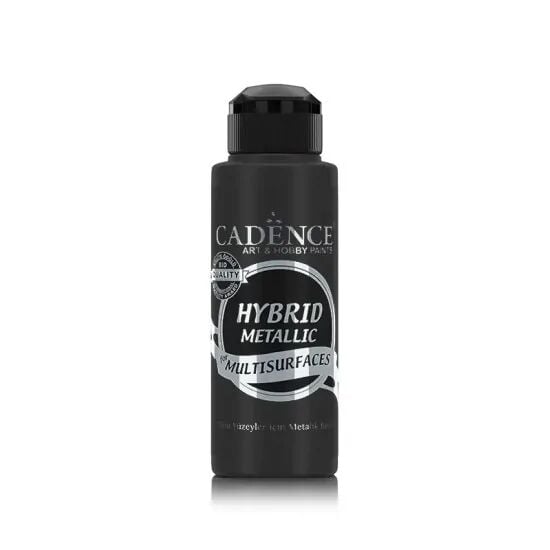 Cadence Hibrit Metalik Multisurface Boya H820 Siyah 120ml