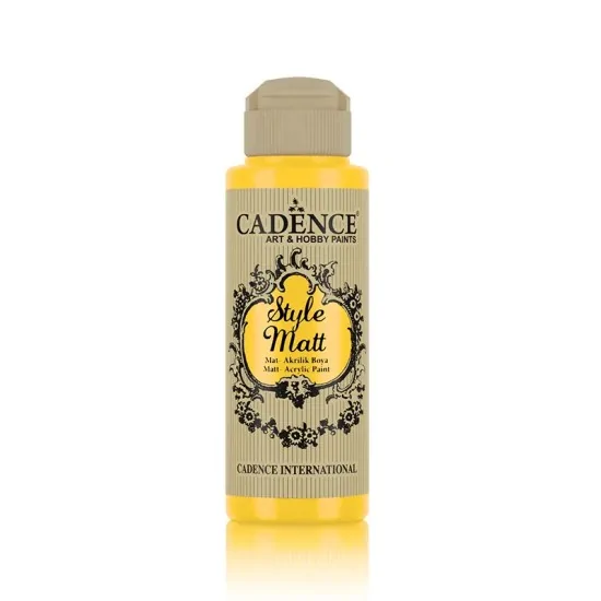 Cadence Style Matt Akrilik Boya S9011 Sarı 120ml