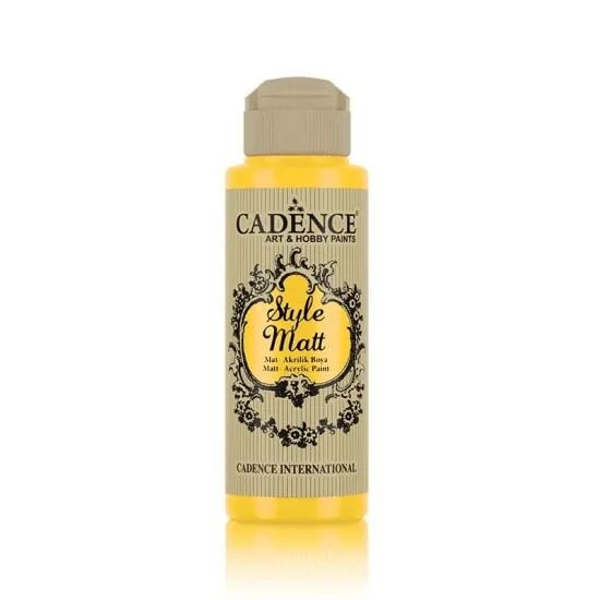 Cadence Style Matt Akrilik Boya S9011 Sarı 120ml