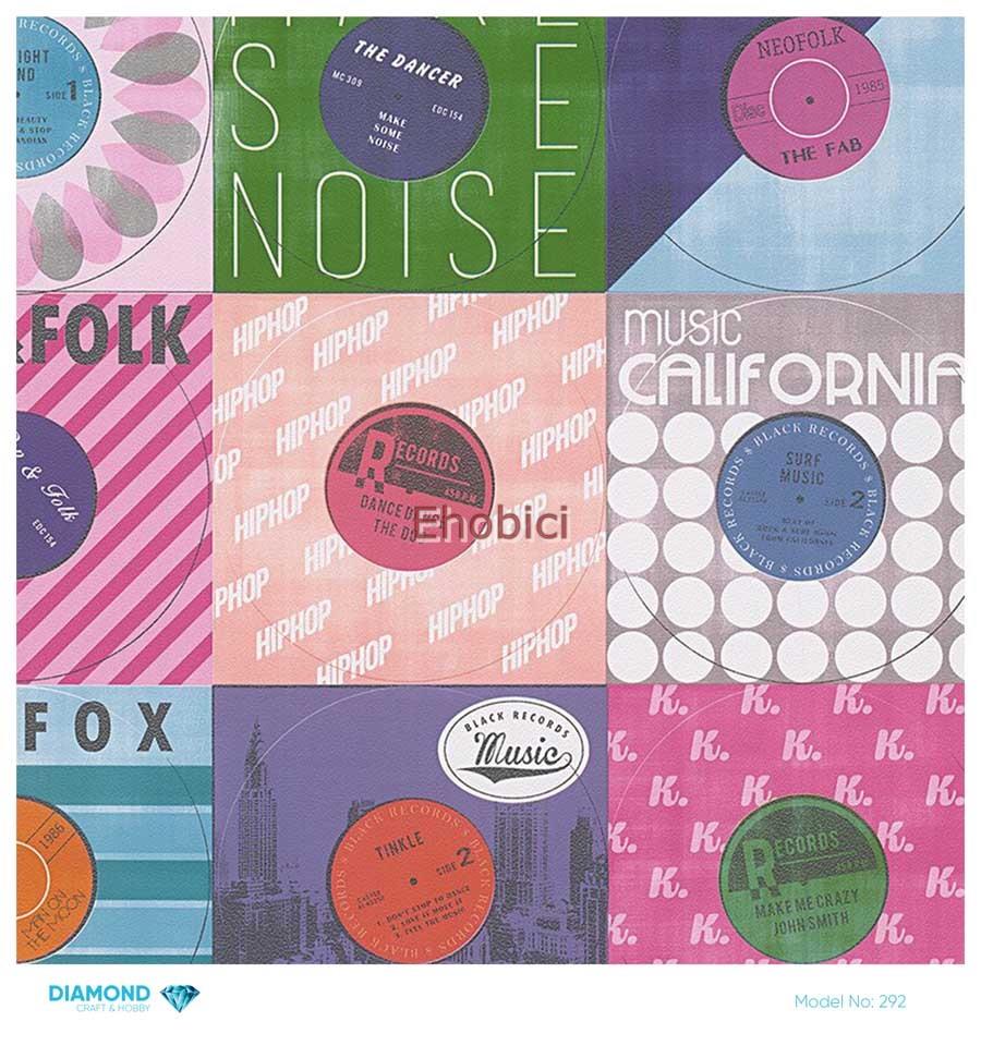 Diamond Pirinç Dekopaj Kağıdı - 292 - 30x30