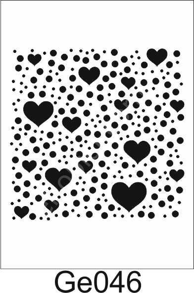 Geometrik Desenler Stencil Şablon (25x25) GE-046