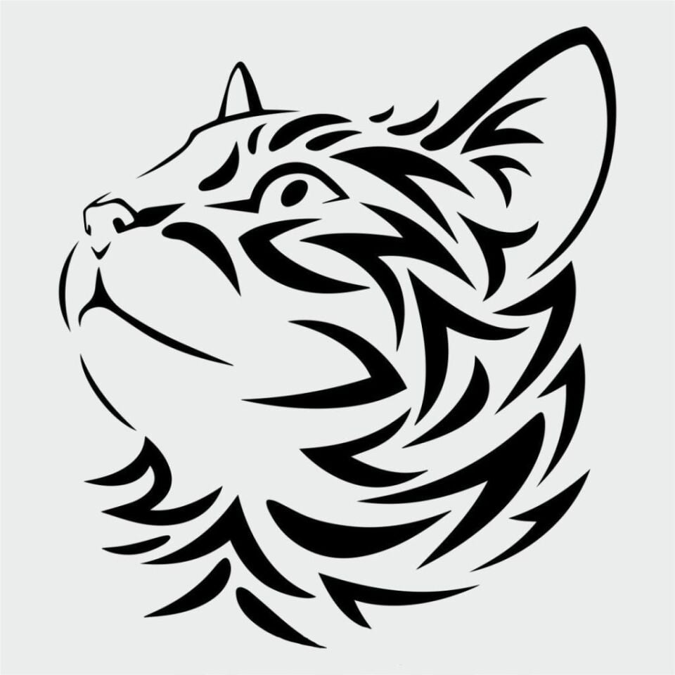 Hayvan Temalı Desenler Stencil Şablon (25x25) H-040