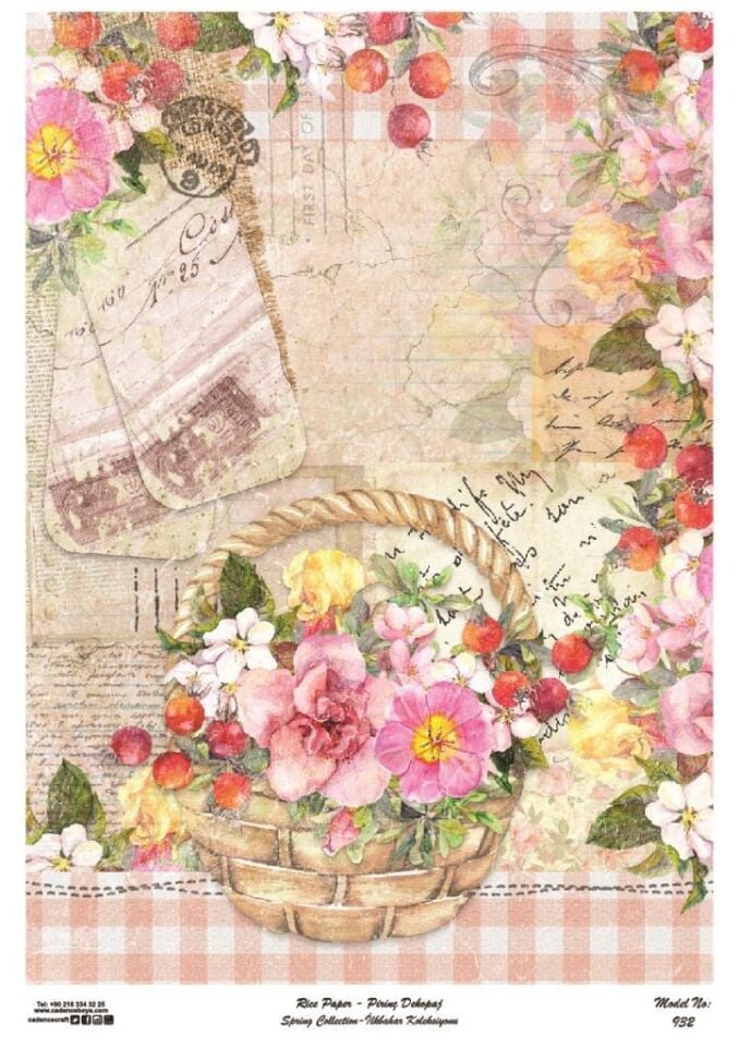 Cadence Pirinç Dekopaj Kağıdı Model - 932