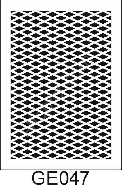 Geometrik Desenler Stencil Şablon (21x30) GE-047