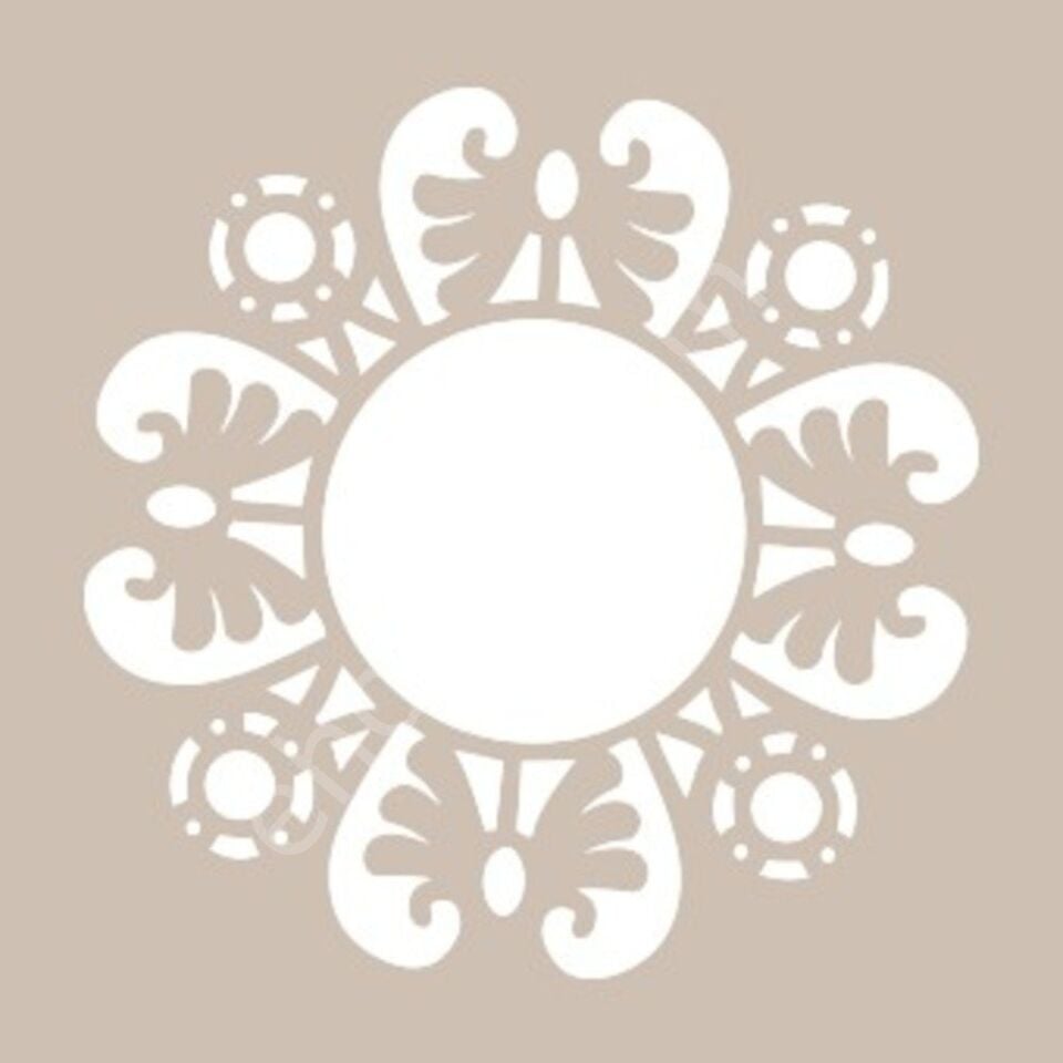 YB02 22x22 Cadence Yuvarlak Seri Stencil