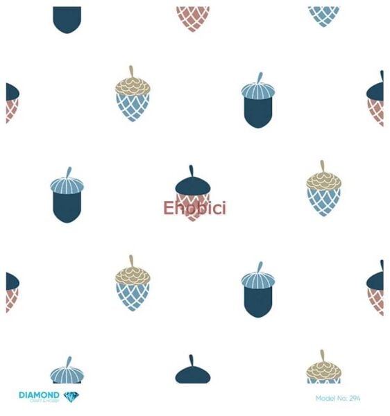 Diamond Pirinç Dekopaj Kağıdı - 294 - 30x30