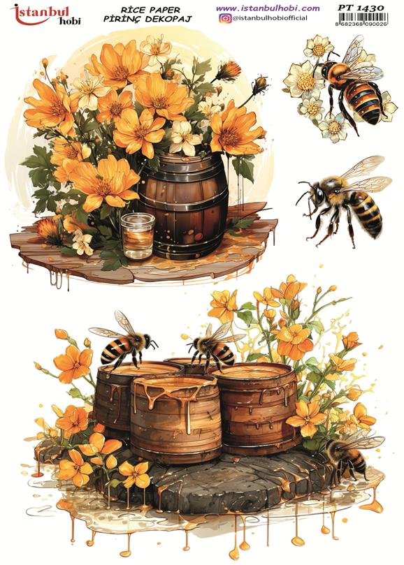 Pirinç Dekopaj Kağıdı 30x42cm PT-1430