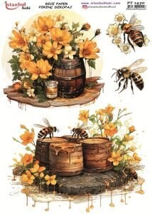 Pirinç Dekopaj Kağıdı 30x42cm PT-1430