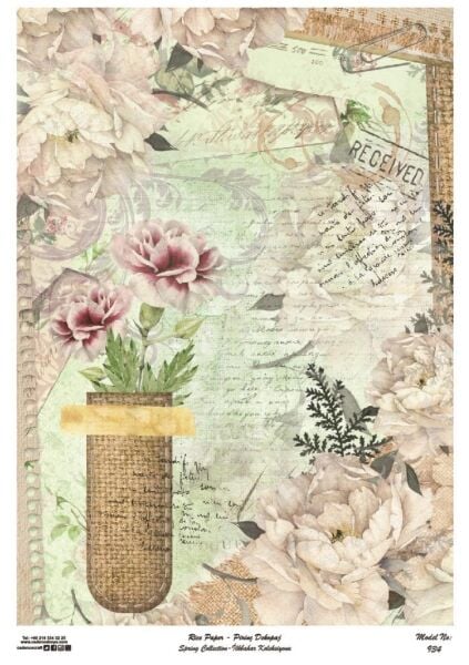 Cadence Pirinç Dekopaj Kağıdı Model - 934