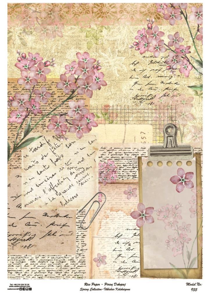 Cadence Pirinç Dekopaj Kağıdı Model - 935