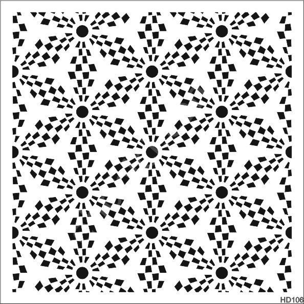 Duvar Dekor Stencil Şablon (40x40) HD-106