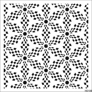 Duvar Dekor Stencil Şablon (40x40) HD-106
