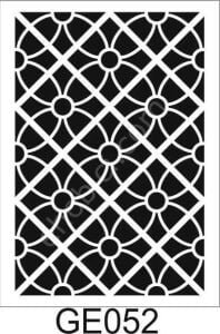 Geometrik Desenler Stencil Şablon (21x30) GE-052