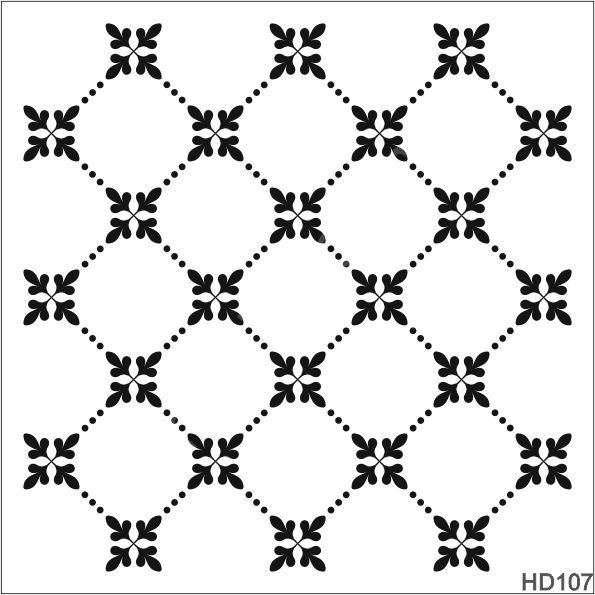 Duvar Dekor Stencil Şablon (40x40) HD-107