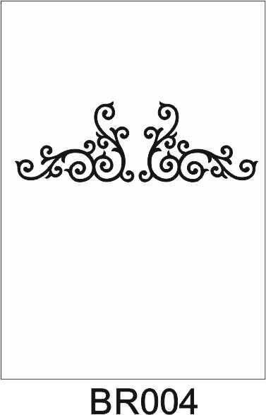 Border Desen Stencil Şablon (20x40) BR-004