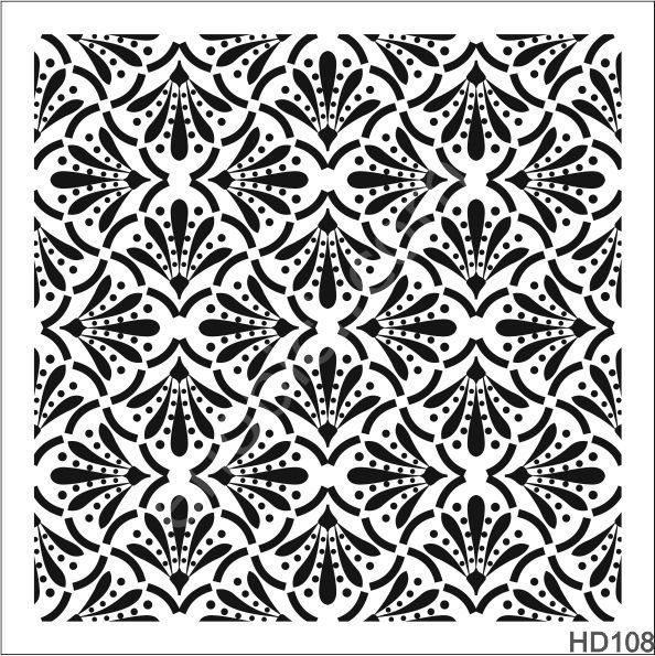 Duvar Dekor Stencil Şablon (40x40) HD-108