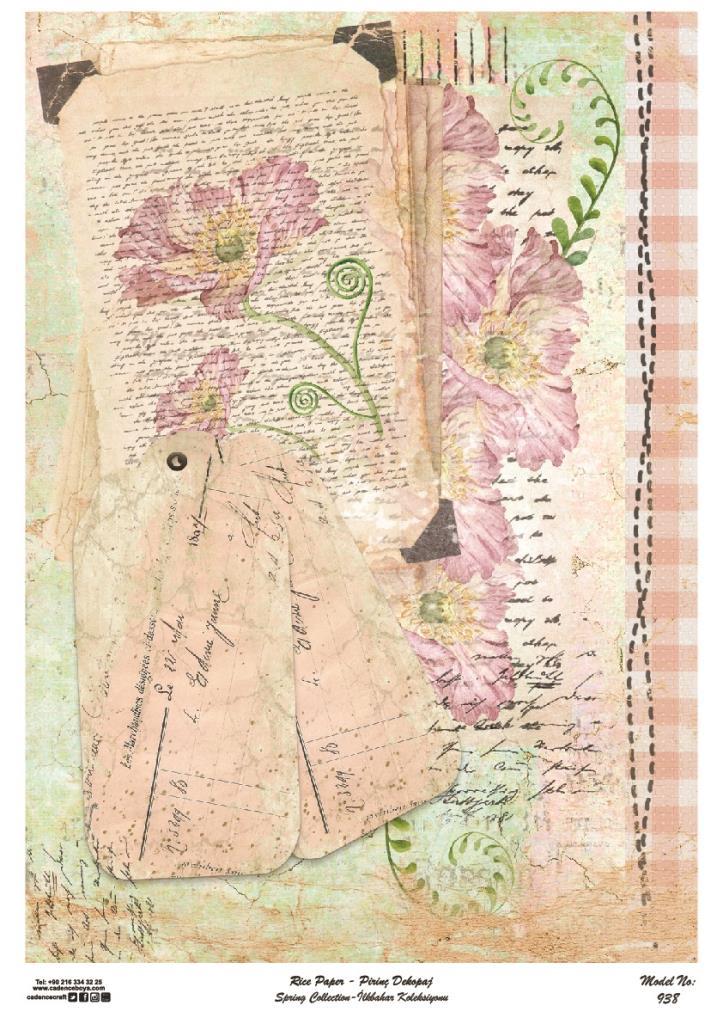 Cadence Pirinç Dekopaj Kağıdı Model - 938