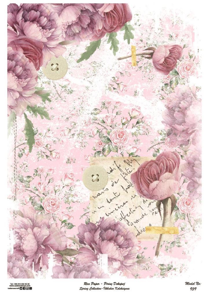 Cadence Pirinç Dekopaj Kağıdı Model - 939