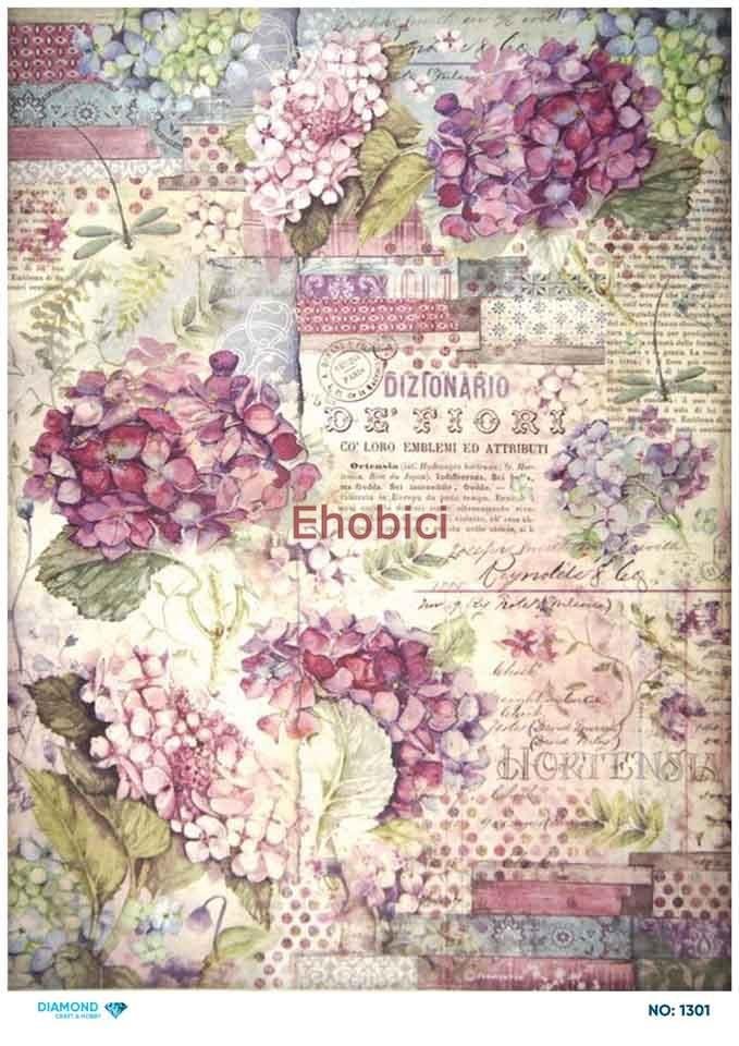 Diamond Pirinç Dekopaj Kağıdı - 1301