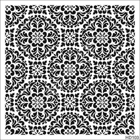 Duvar Dekor Stencil Şablon (40x40) HD-103