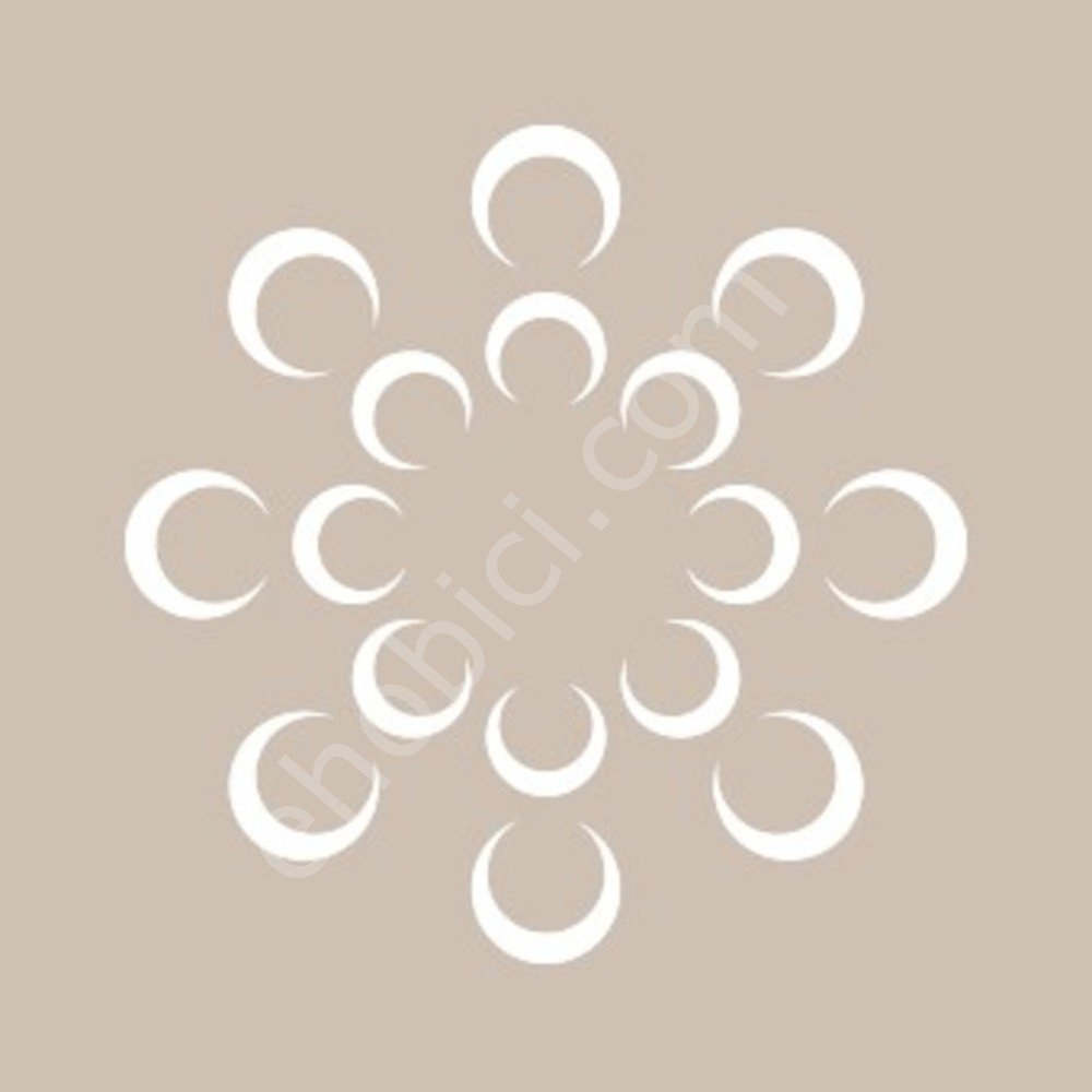 YB28 22x22 Cadence Yuvarlak Seri Stencil