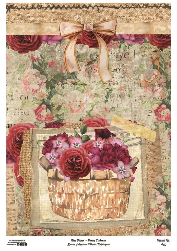 Cadence Pirinç Dekopaj Kağıdı Model - 940