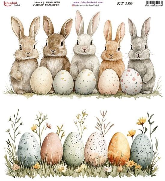 Kumaş Transfer Kağıdı 20x20cm KT-189