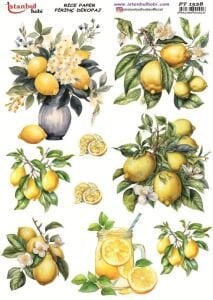 Pirinç Dekopaj Kağıdı 30x42cm PT-1528